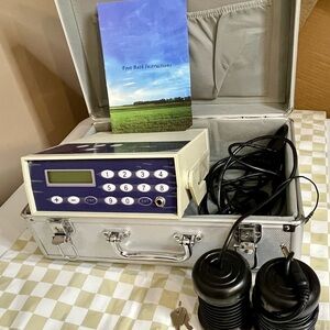 Silver Electronic Detox Foot Bath Machine